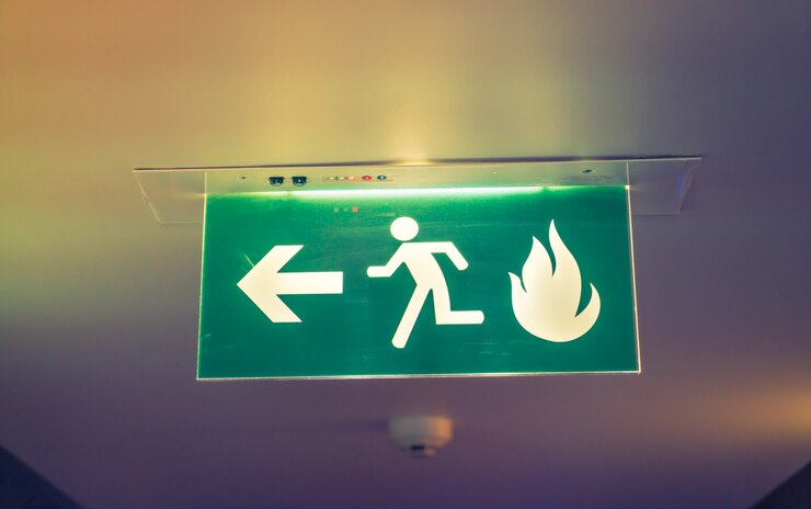 Fire exit doors